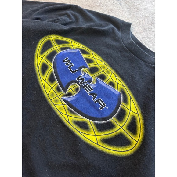 Vtg 90s Globe Wu Wear T Shirt Mens XL Black Hip Hop Single stitch Wu Tang Clan - Picture 3 of 8
